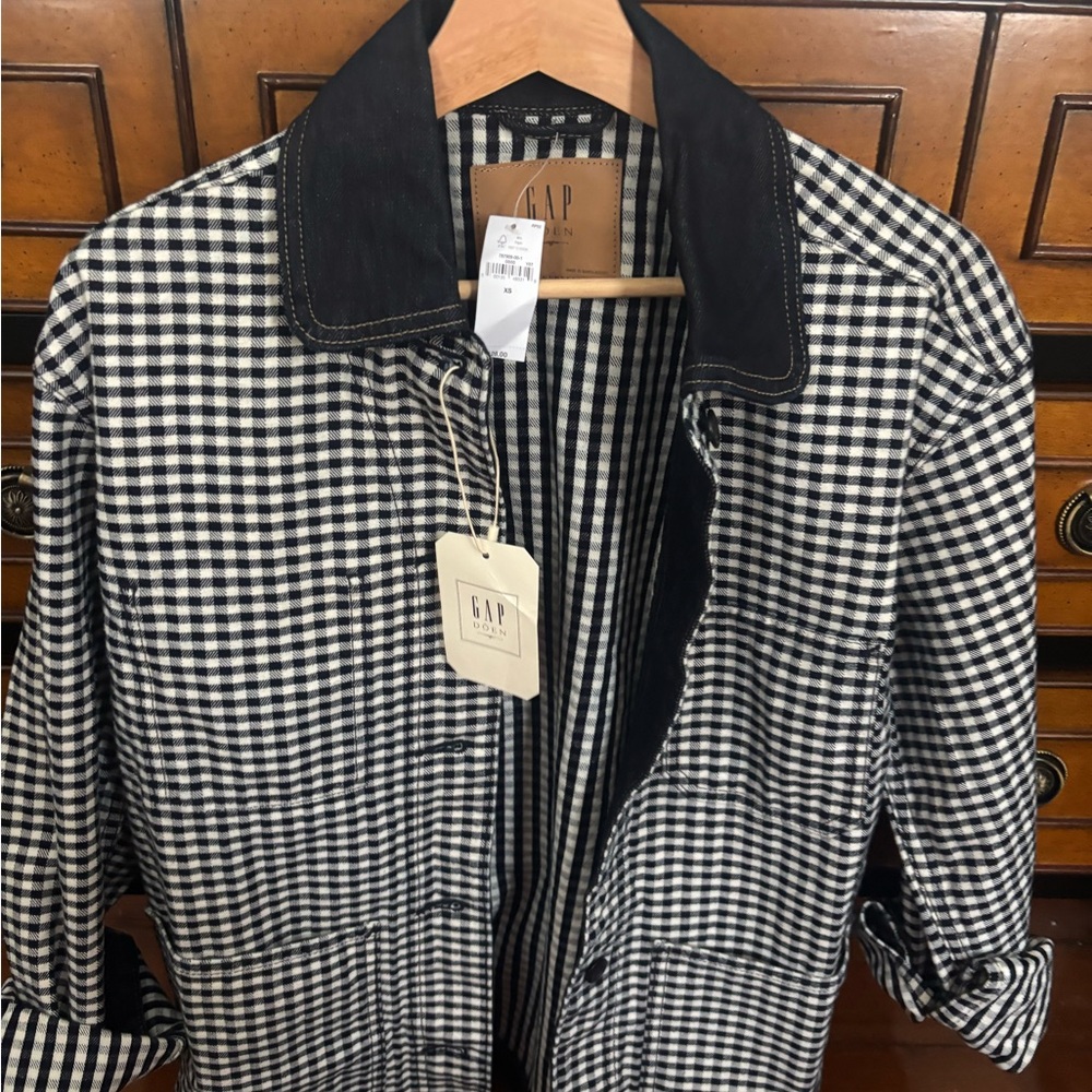 COPY - Gap x Doén Black Gingham XS Jacket